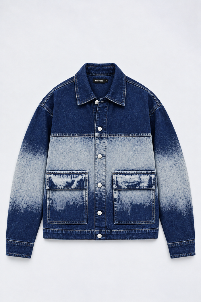 MIDNIGHT REBEL FADED DENIM JACKET | MID BLUE | UNISEX