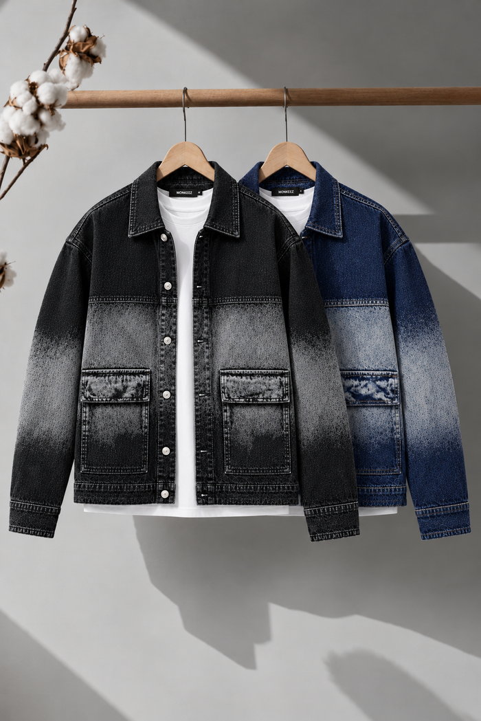 COMBO OF 2 | MIDNIGHT REBEL FADED DENIM JACKET | UNISEX