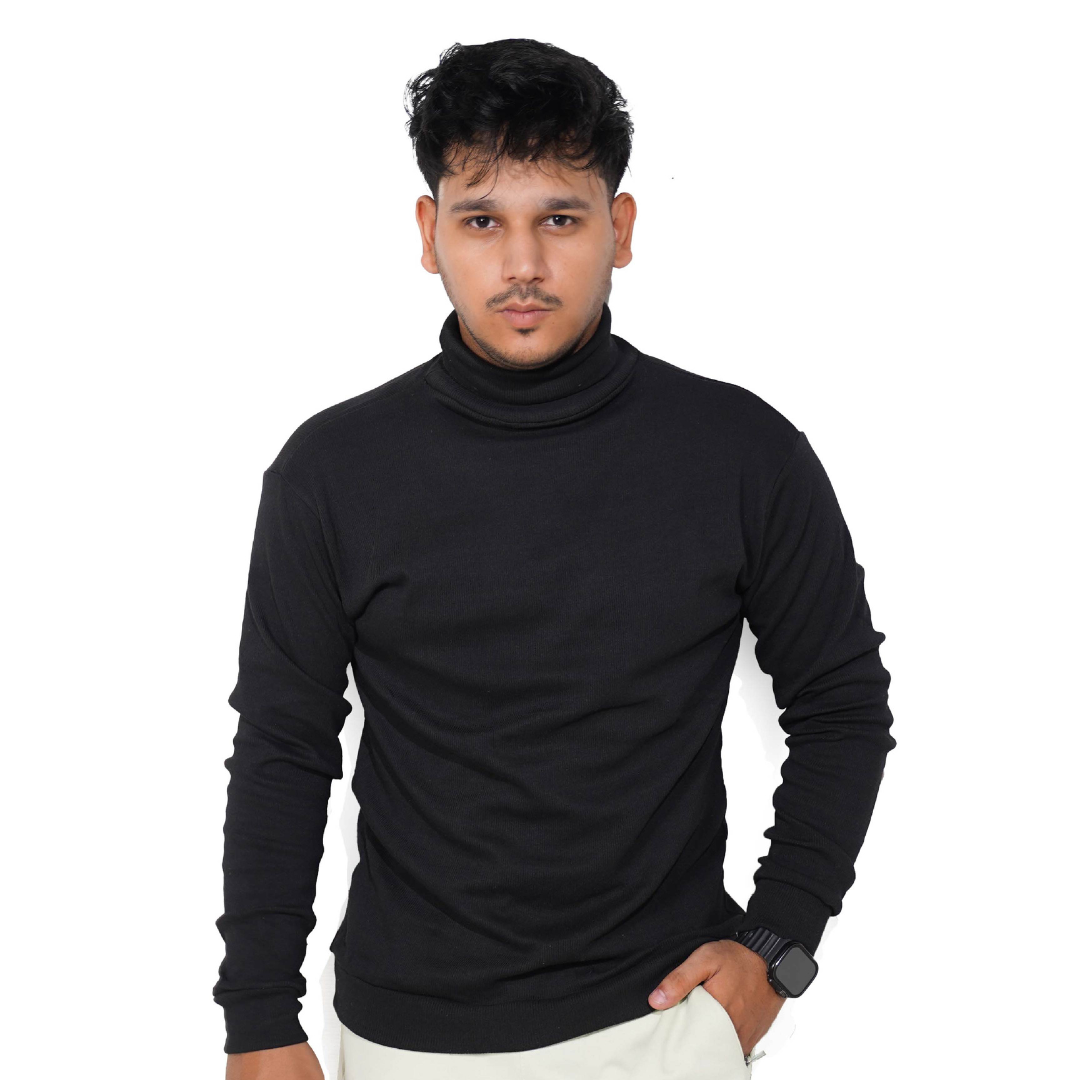 BLACK HIGH NECK