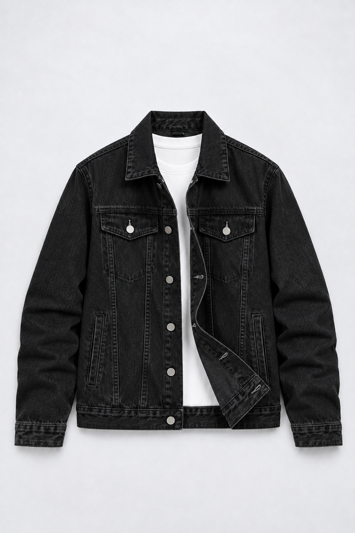 DENIM JACKET | BLACK | UNISEX
