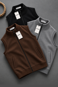 COMBO OF 3 | SLEEVELESS ZIPPER MOCKNECK JACKETS | UNISEX