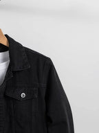 BLACK DENIM JACKET - UNISEX