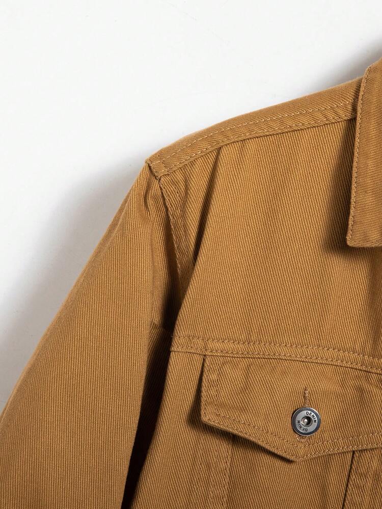 MUSTARD BROWN DENIM JACKET - UNISEX