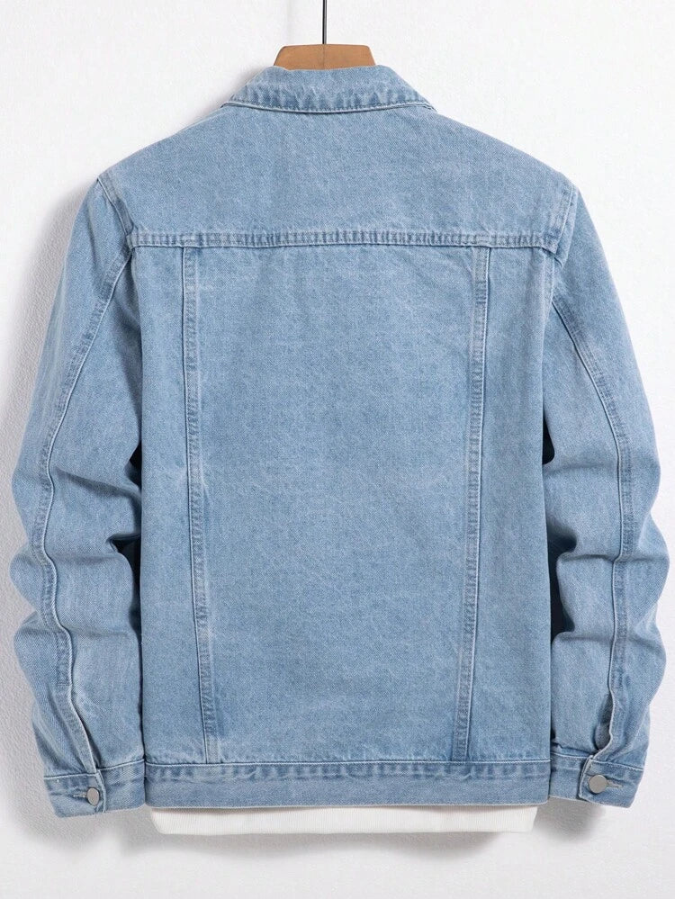 LIGHT BLUE DENIM JACKET - UNISEX