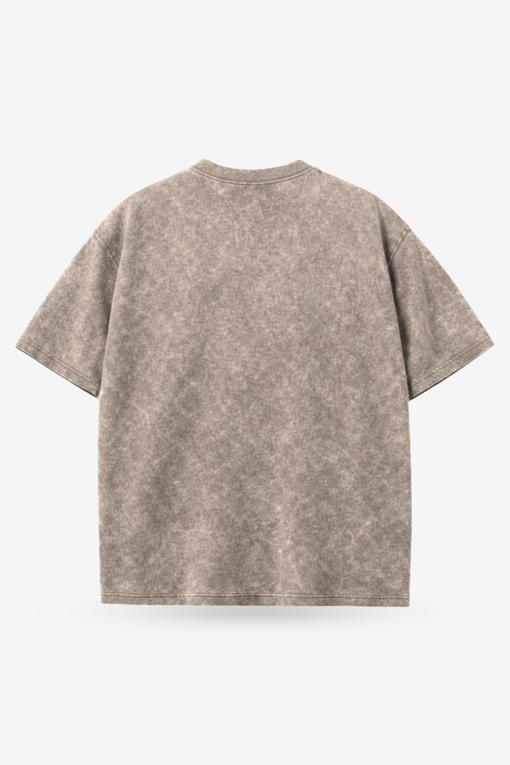 Acid Wash Oversized Tee - Beige - Unisex