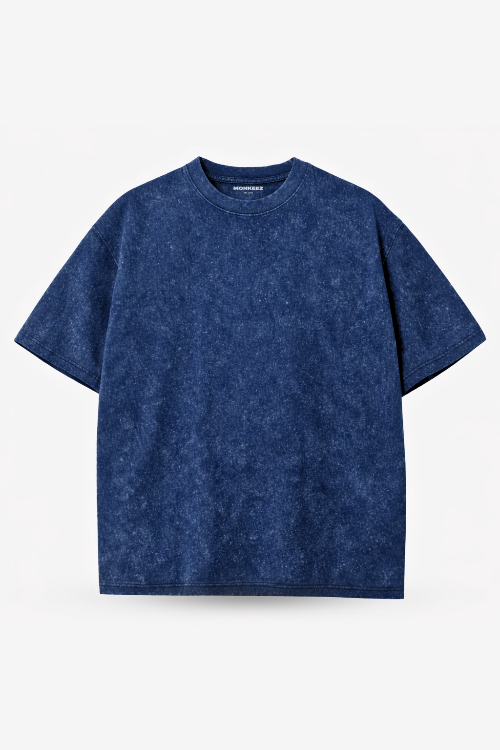 Acid Wash Oversized Tee - Navy Blue - Unisex