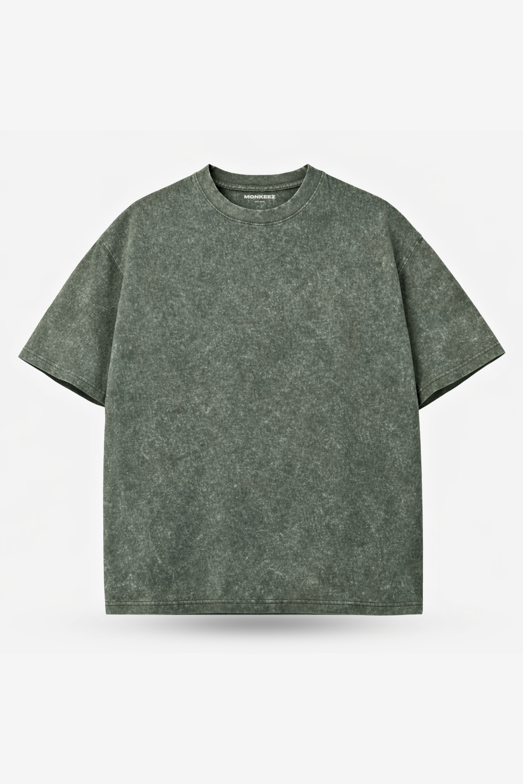 Acid Wash Oversized Tee - Olive - Unisex