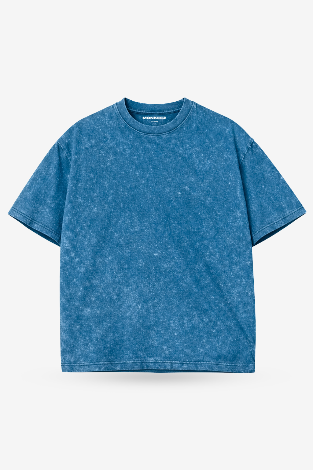 Acid Wash Oversized Tee - Ocean Blue - Unisex