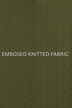 JOHNY COLLAR KNITTED EMBOSED POLO - DARK GREEN (JP#2)