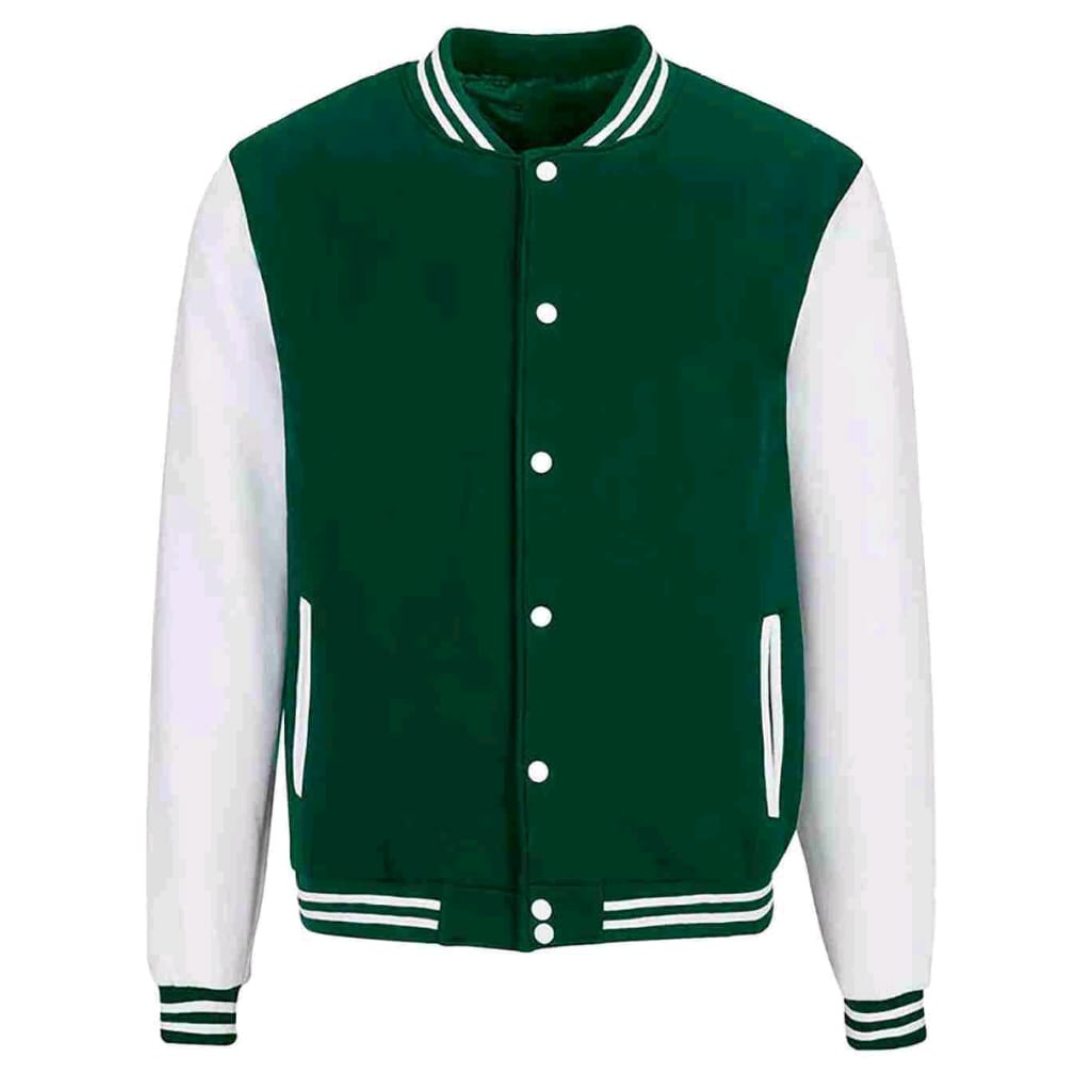 DARK GREEN VARSITY JACKET