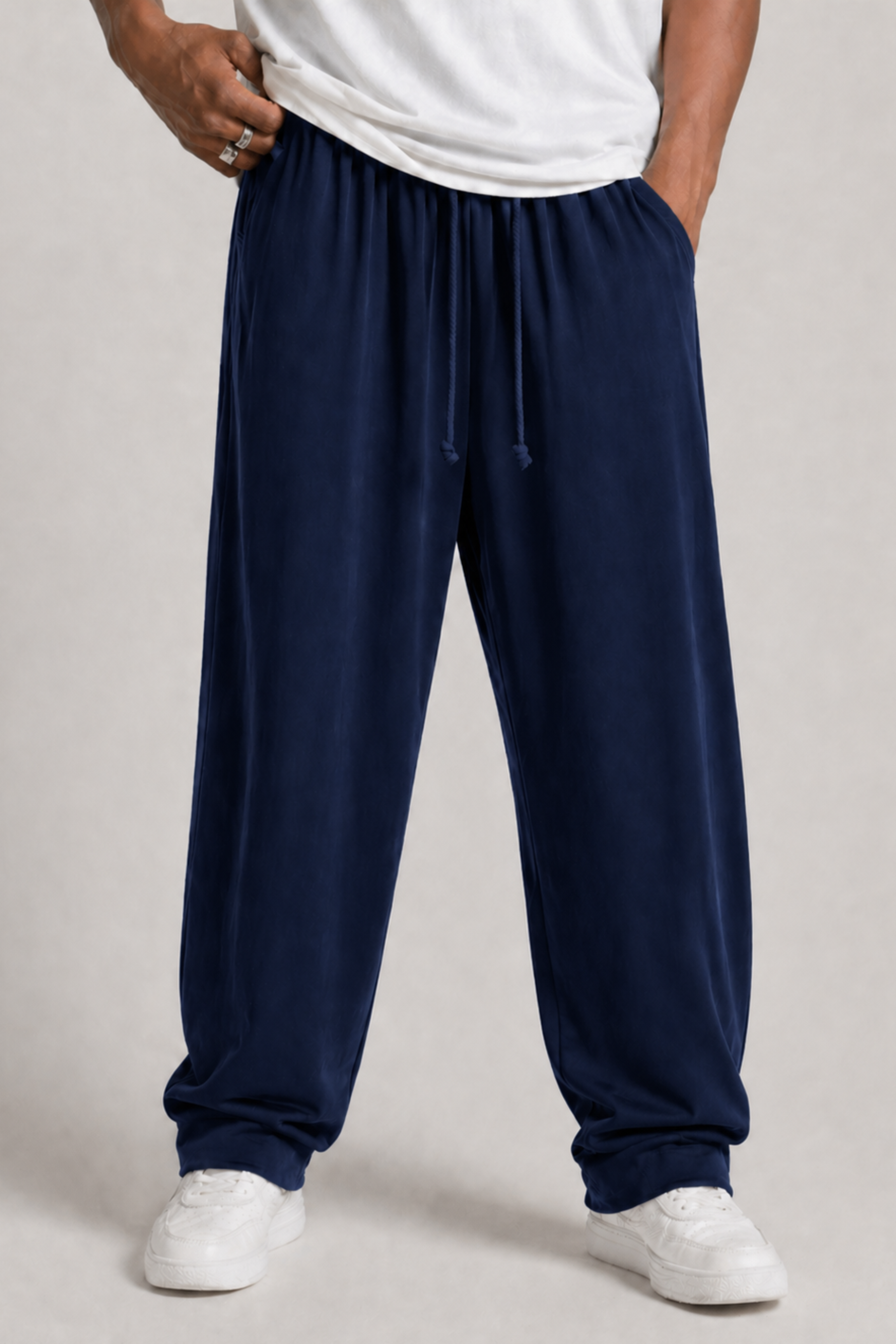 Nightflow Baggy Gripped Lycra Trouser - Navy Blue - Unisex