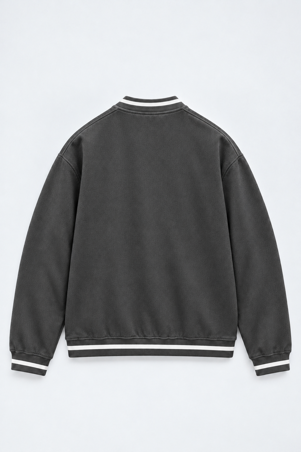 GOTHIC GRAPHIC | V-NECK VARSITY SWEATSHIRT | CHARCOAL | UNISEX