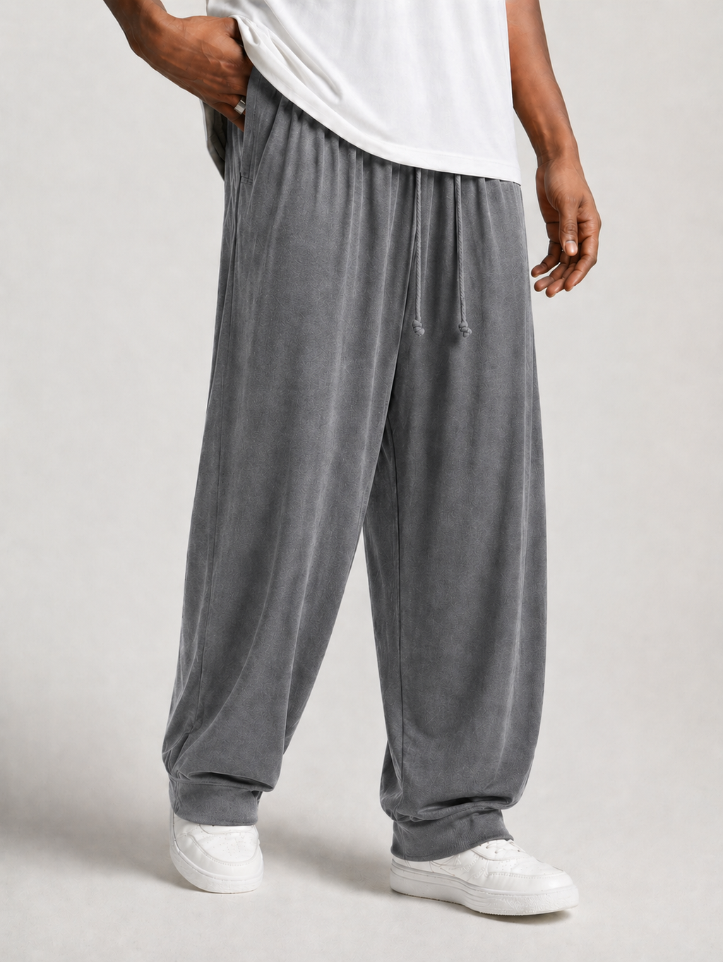 Combo Of 3 Nightflow Baggy Gripped Lycra Trouser - Navy Blue - Unisex
