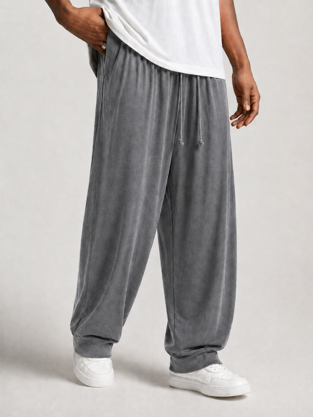 Combo Of 3 Nightflow Baggy Gripped Lycra Trouser - Navy Blue - Unisex