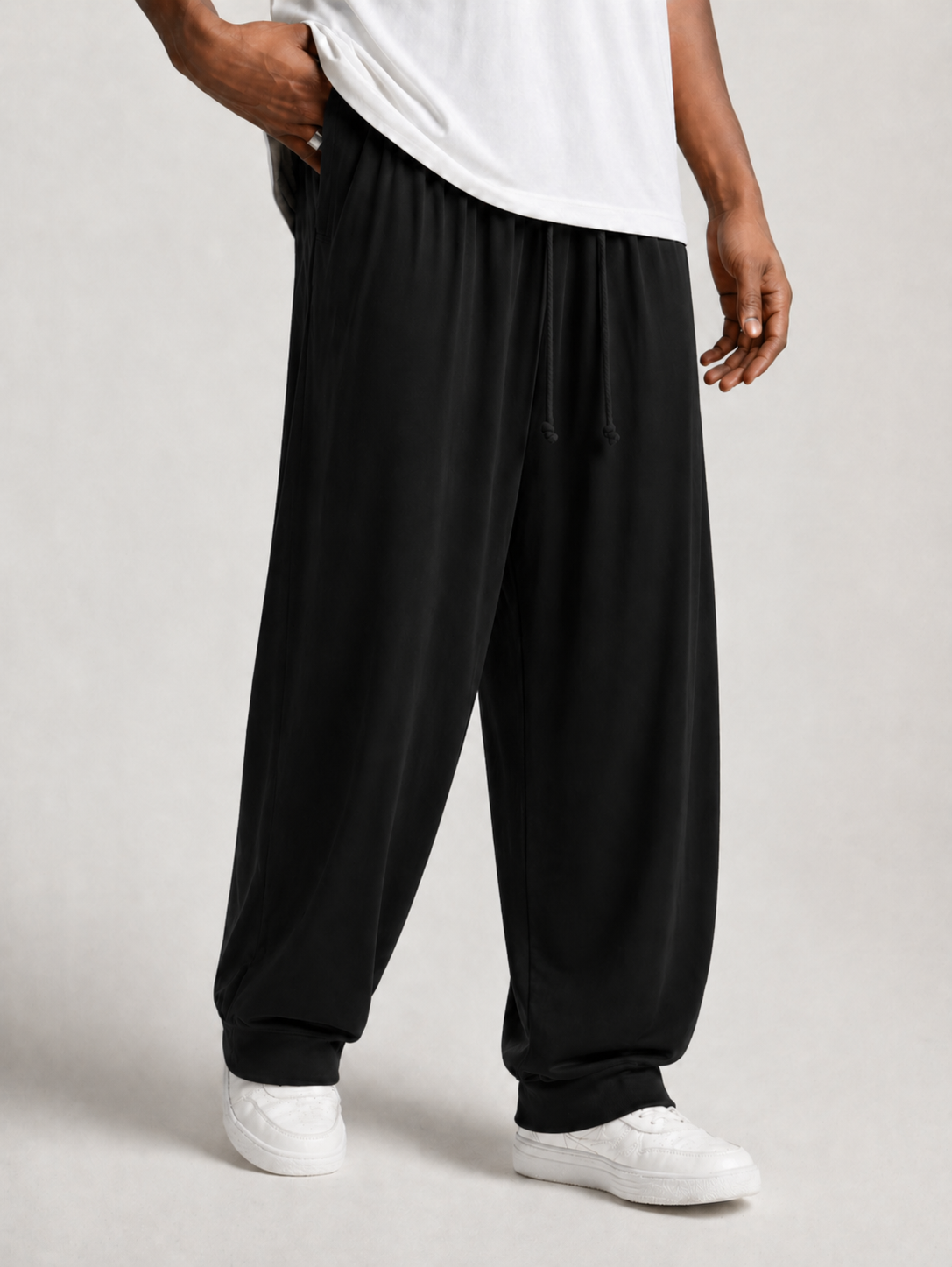 Combo Of 3 Nightflow Baggy Gripped Lycra Trouser - Navy Blue - Unisex