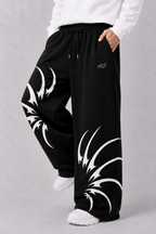 WIDE LEG TROUSER | BLAZE ARC - BLACK | UNISEX