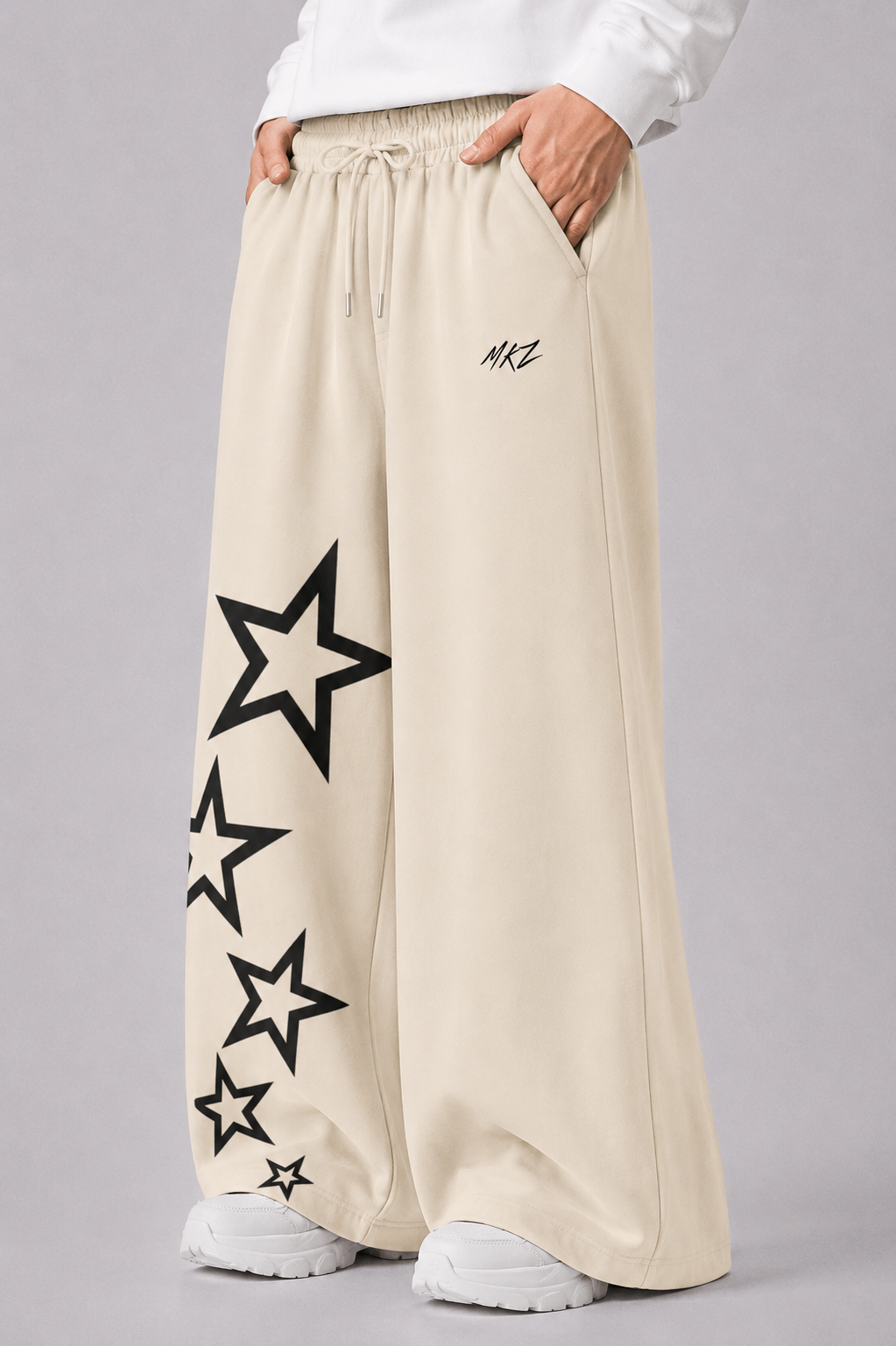 ORBIT WIDE TROUSER - CREAM | UNISEX