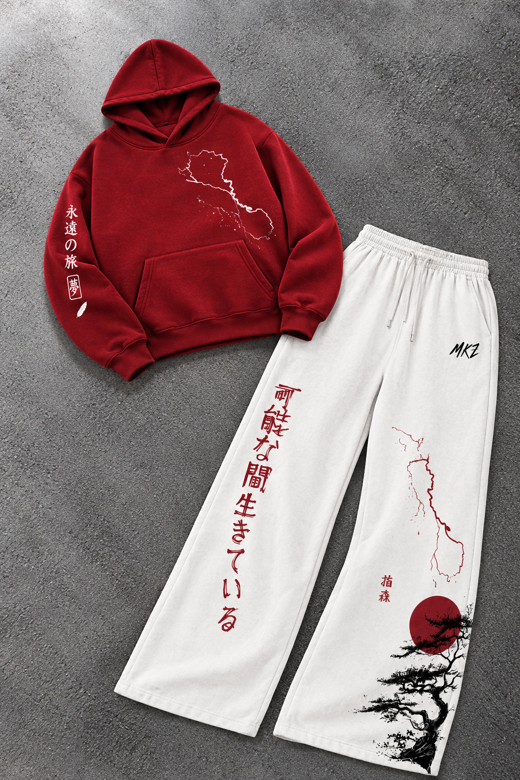 CO-ORD SET | COLD THERORY AKAI SUN GRAPHIC | UNISEX