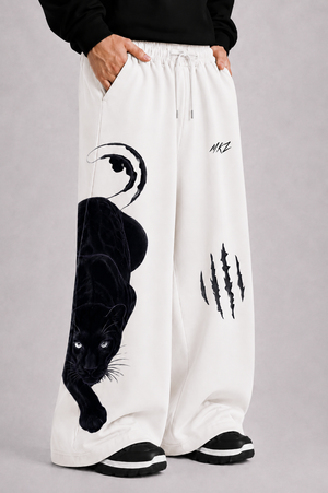WIDE LEG TROUSER | SILENT PANTHER - CREAM | UNISEX