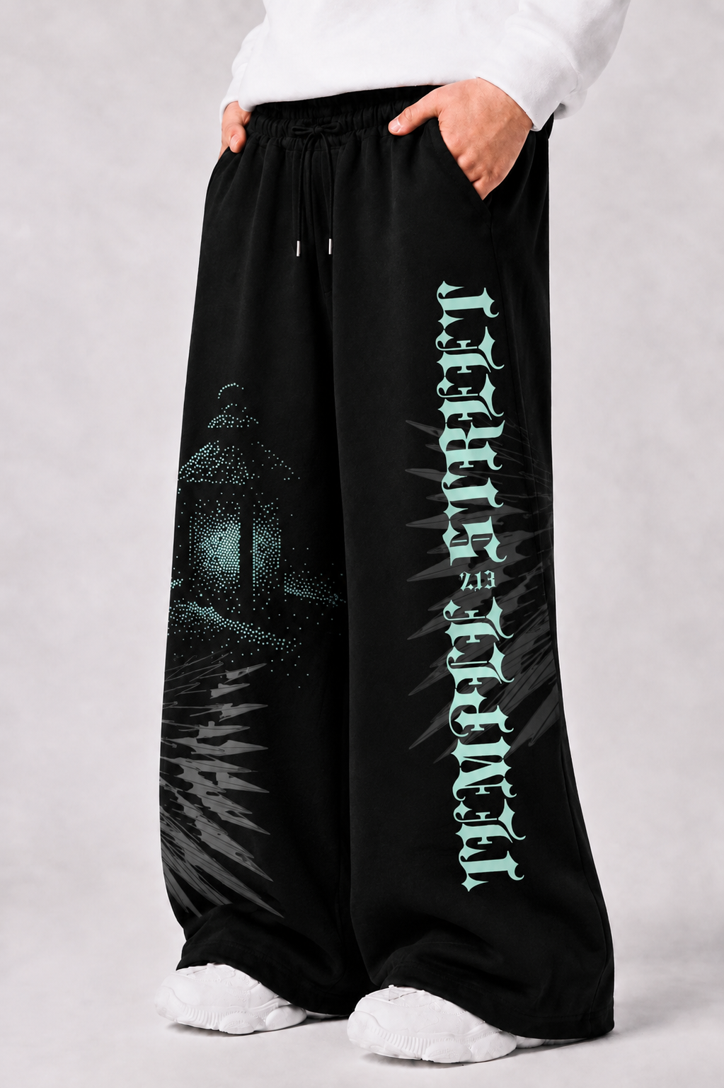 WIDE LEG TROUSER | TEMPLE STREET - BLACK | UNISEX