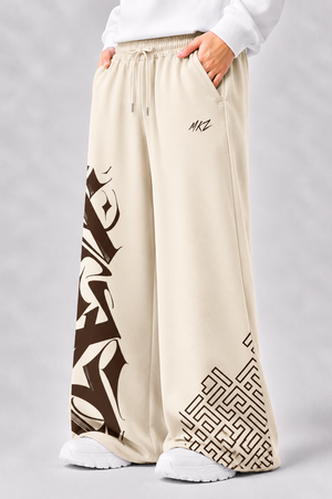 WIDE LEG TROUSER | NOMAD TRIBUTE - CREAM | UNISEX