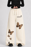 LUNA MOCHA BUTTERFLIES BAGGY TROUSER | CREAM | HERMODA