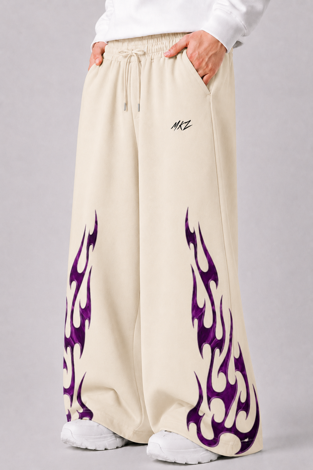 ROYAL FLAME TROUSER - CREAM | UNISEX