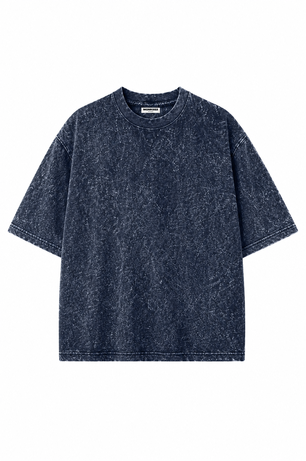 Combo Of 4 Graphic Elbow Sleeves Acid Wash Tees - Unisex