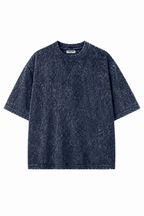 Combo Of 4 Graphic Elbow Sleeves Acid Wash Tees - Unisex