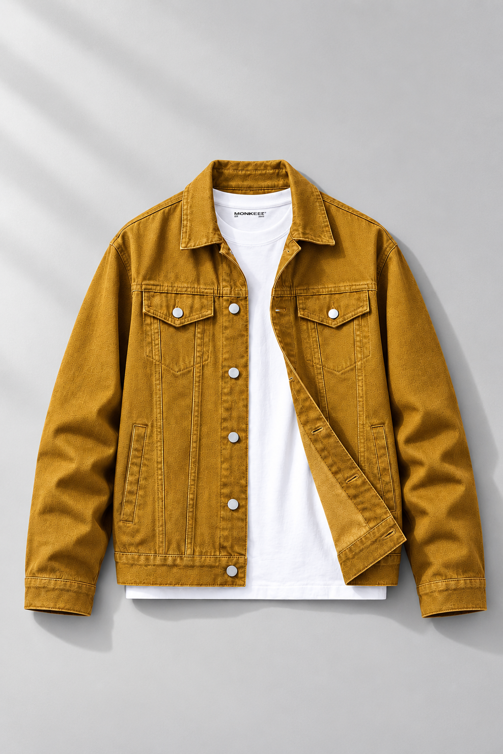 MUSTARD BROWN DENIM JACKET - UNISEX