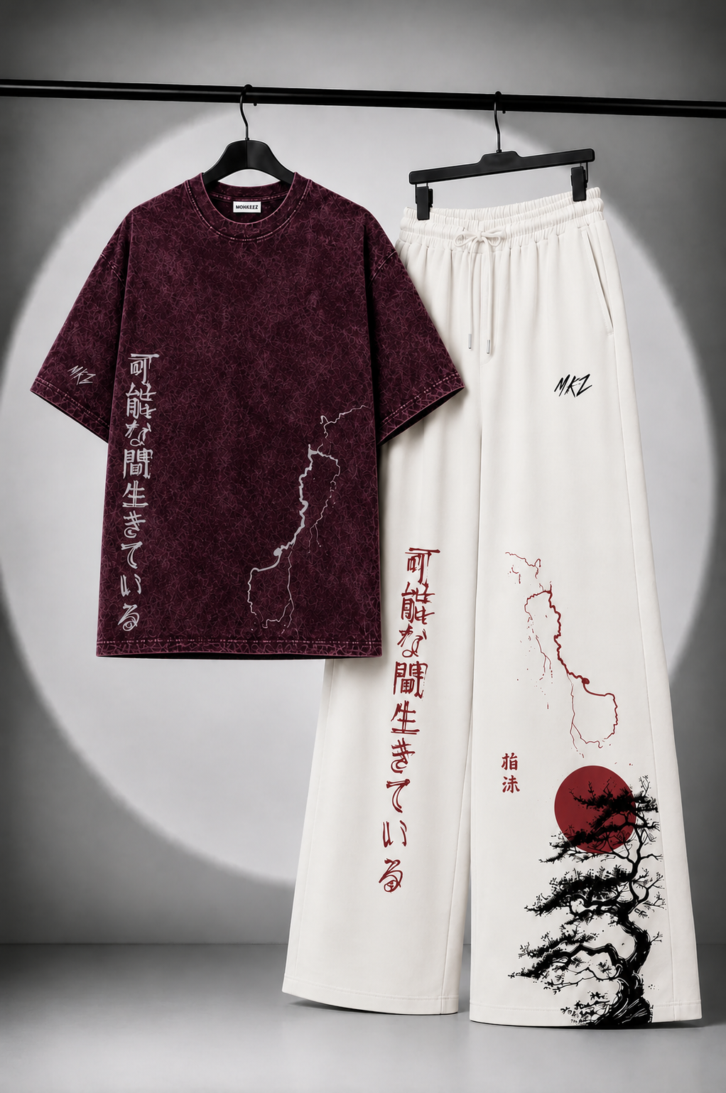CO-ORD SET | JAPANESE AKAI SUN GRAPHIC | UNISEX