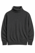RIBBED HIGHNECK | CHARCOAL | UNISEX