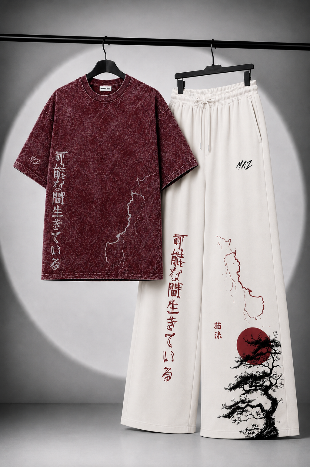 CO-ORD SET | JAPANESE AKAI SUN GRAPHIC | UNISEX