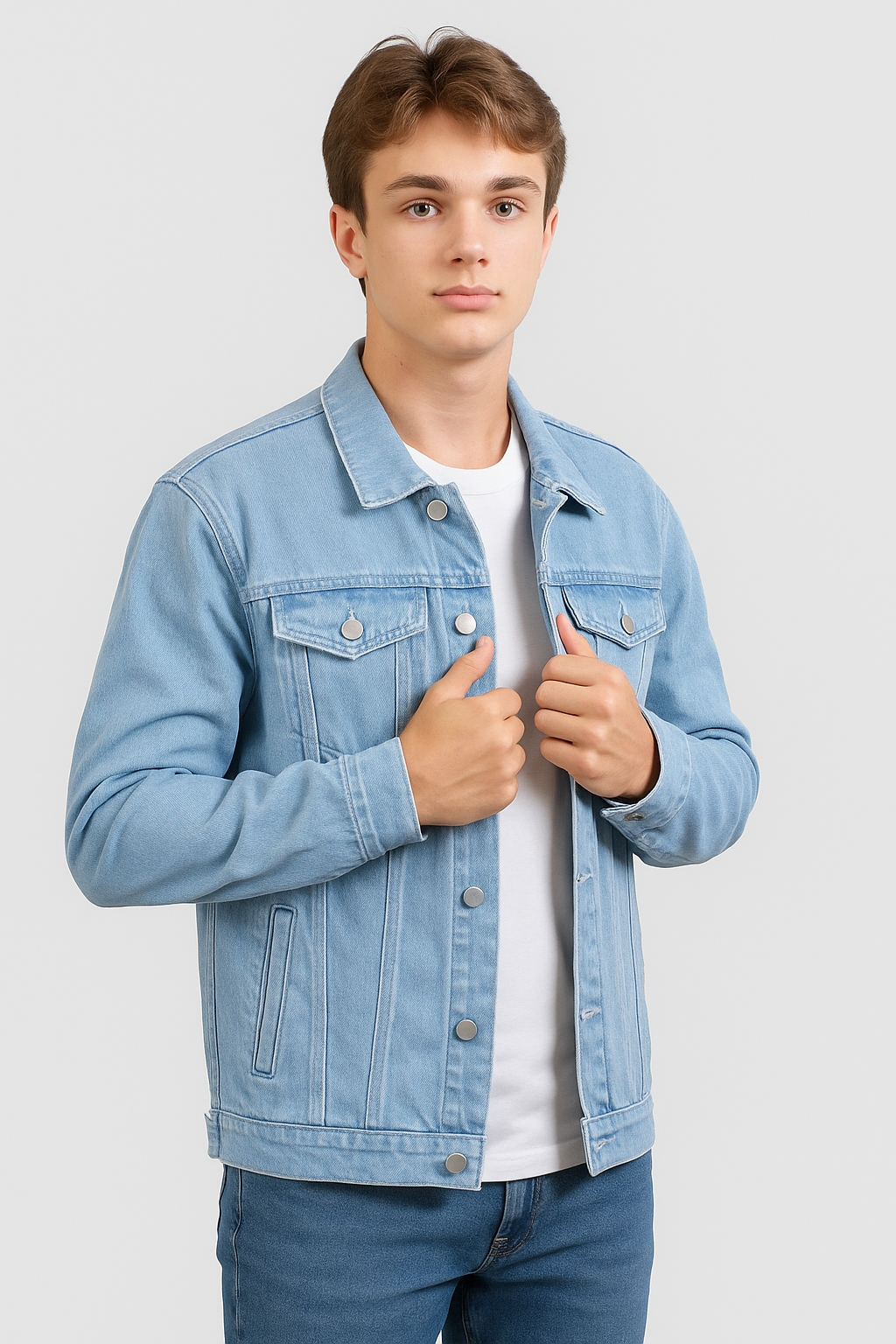 LIGHT BLUE DENIM JACKET - UNISEX