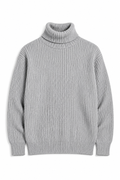 THICK LAYERED RIBBED HIGHNECK | HYDER GREY | UNISEX - MINOR FAULT