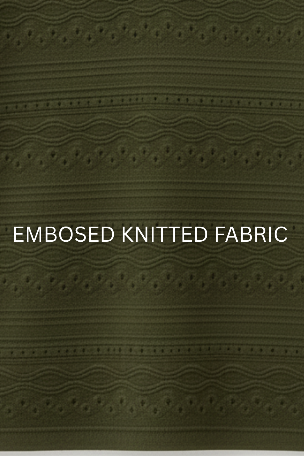 PACK OF 2 JOHNY COLLAR KNITTED EMBOSED POLO - OLIVE GREEN & BLACK (JP#2)