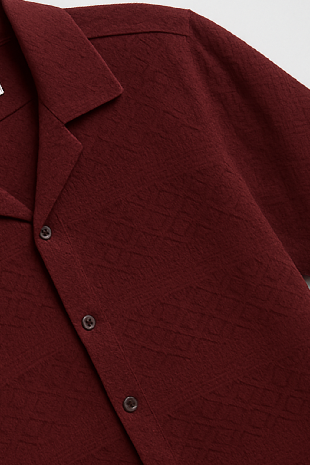 Heritage Breeze Cuban Collar Shirt - Maroon