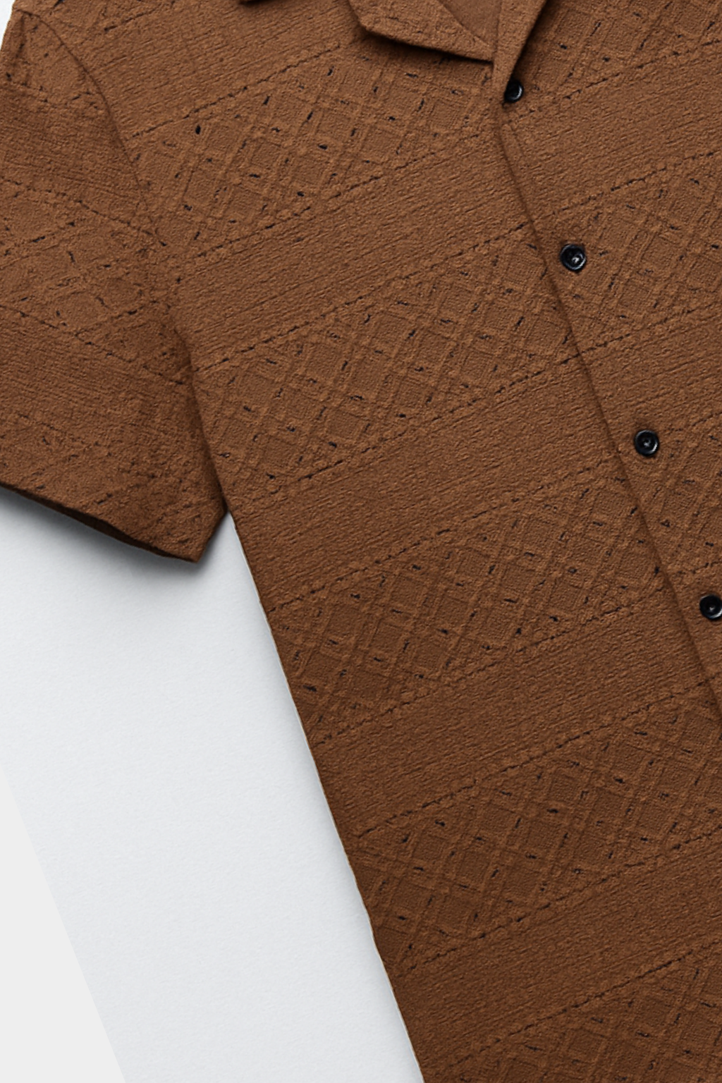 Heritage Breeze Cuban Collar Shirt - Brown