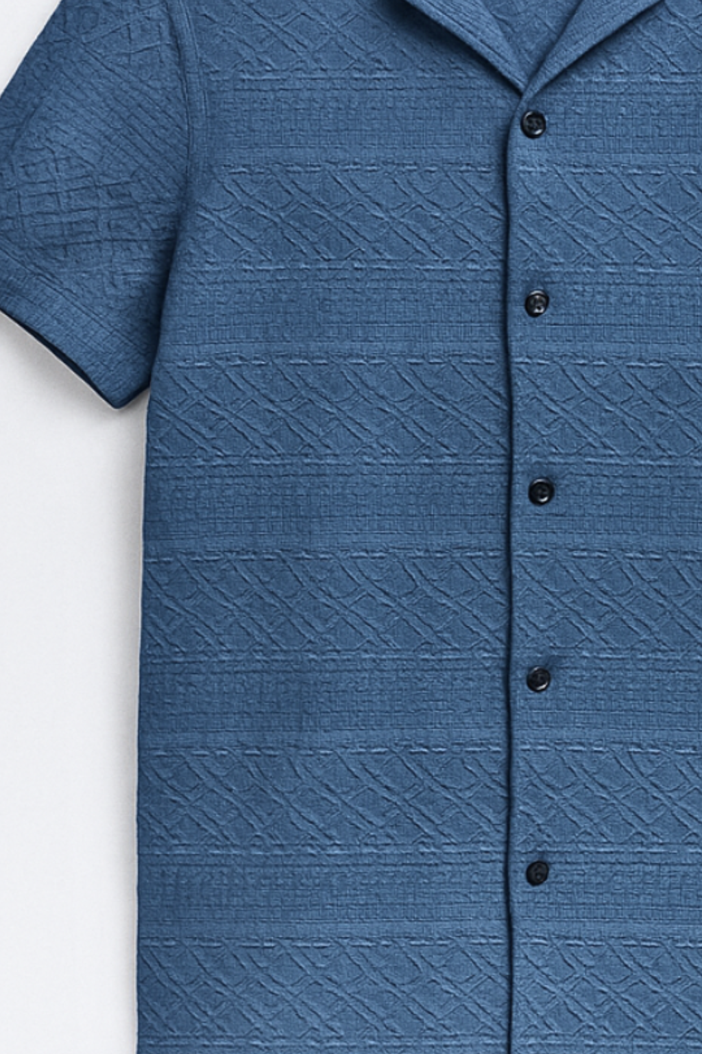 Heritage Breeze Cuban Collar Shirt - English Blue