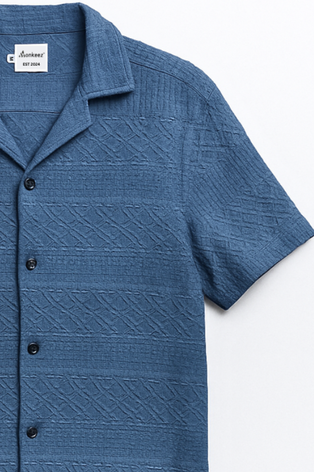 Heritage Breeze Cuban Collar Shirt - English Blue