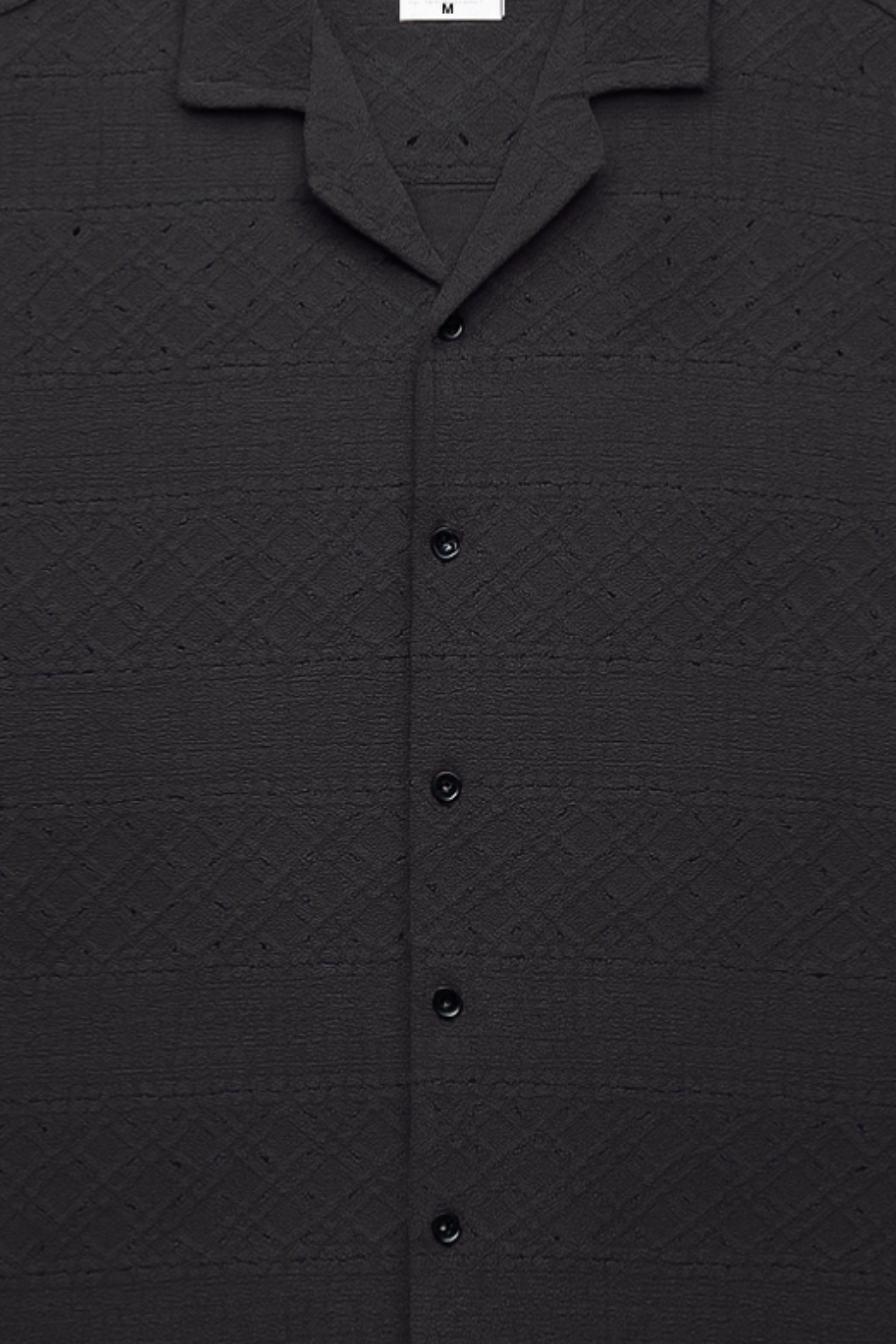 Heritage Breeze Cuban Collar Shirt - Black