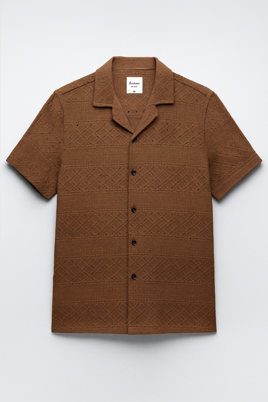 Pack Of 2 Heritage Breeze Cuban Collar Shirt - Black & Brown