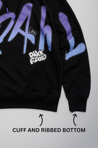 CRZAHL CHIC GRAPHIC BLACK PULLOVER HOODIE