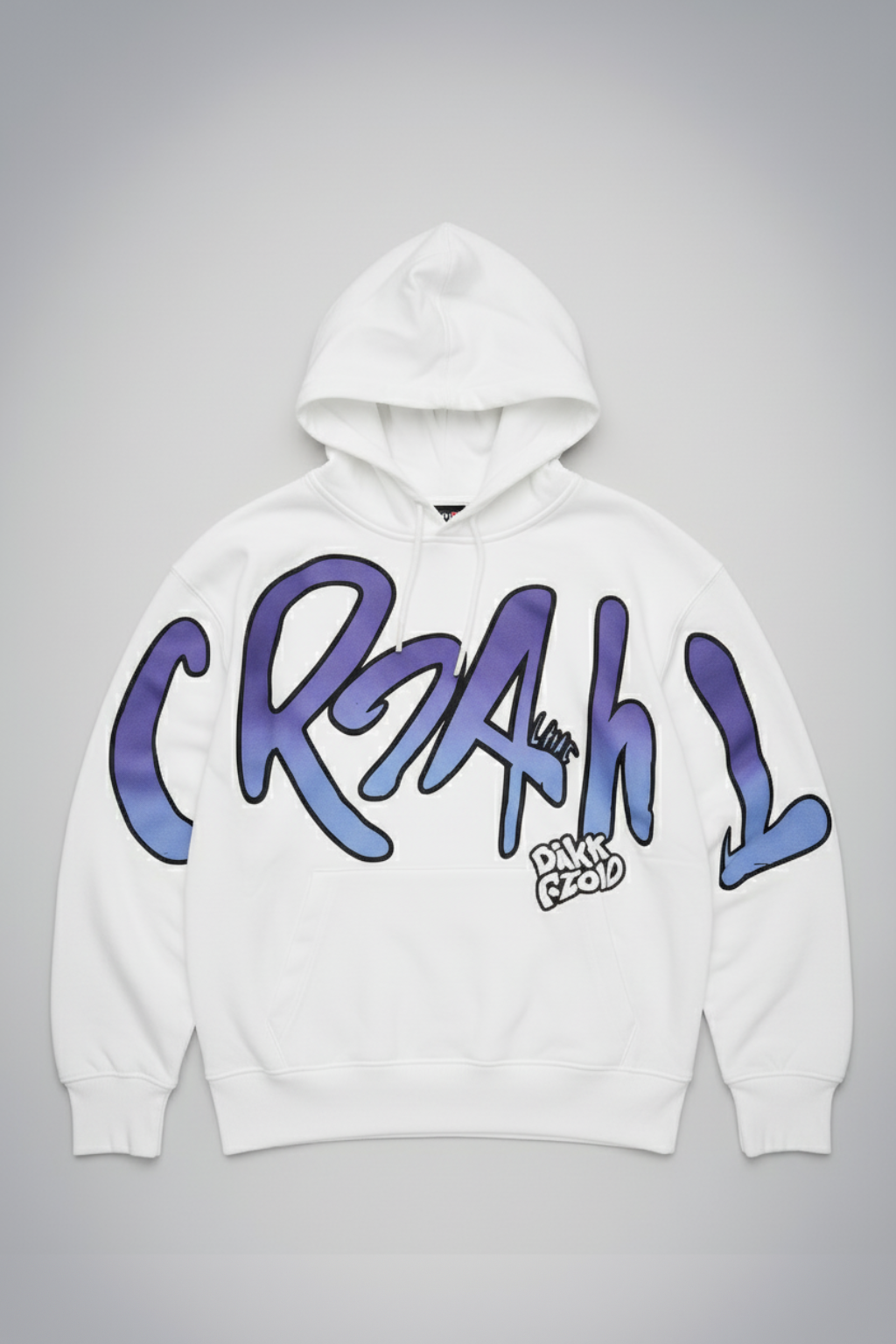 CRZAHL CHIC GRAPHIC WHITE PULLOVER HOODIE