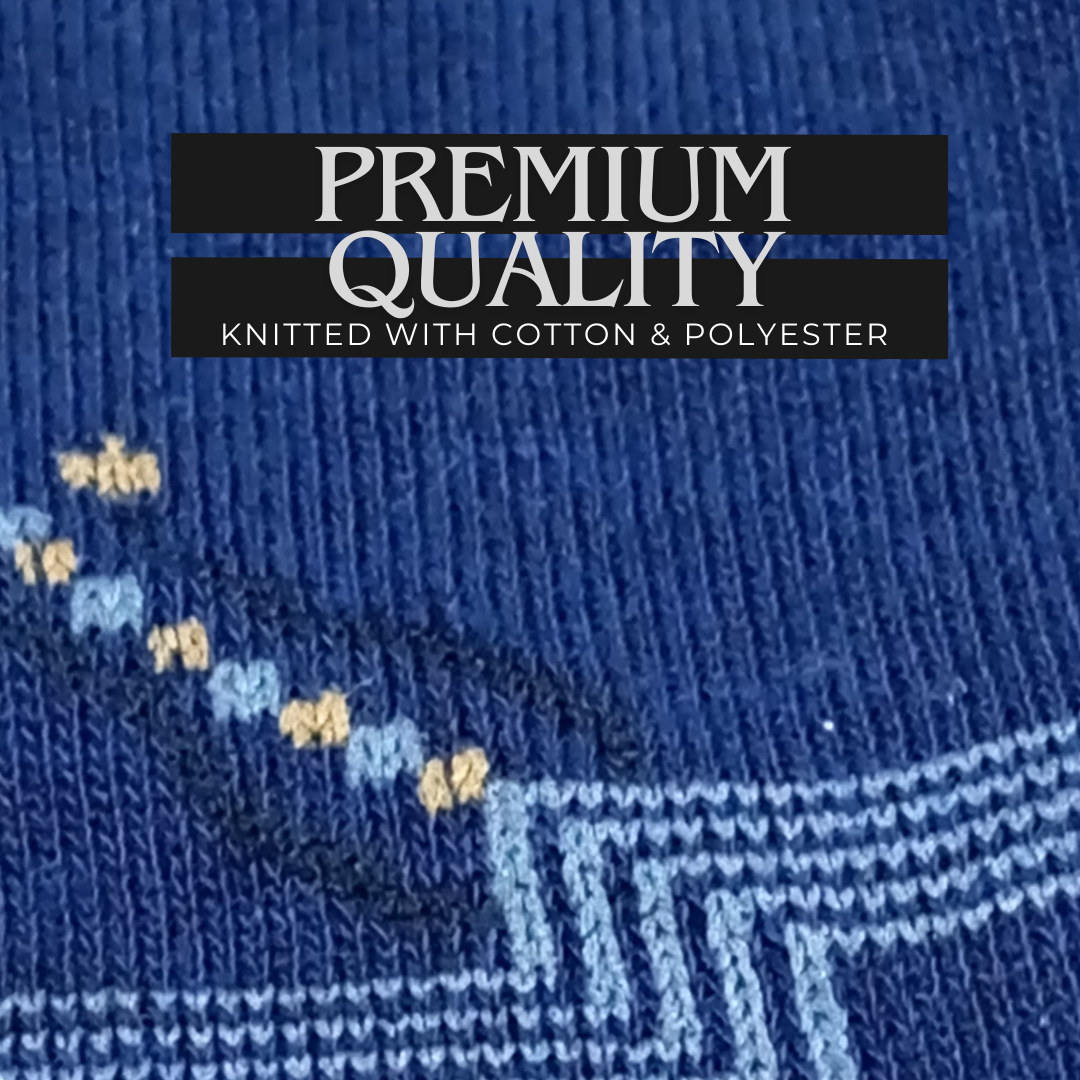 MENS PRINTED TEXTURED HALF ANKLE SOCKS