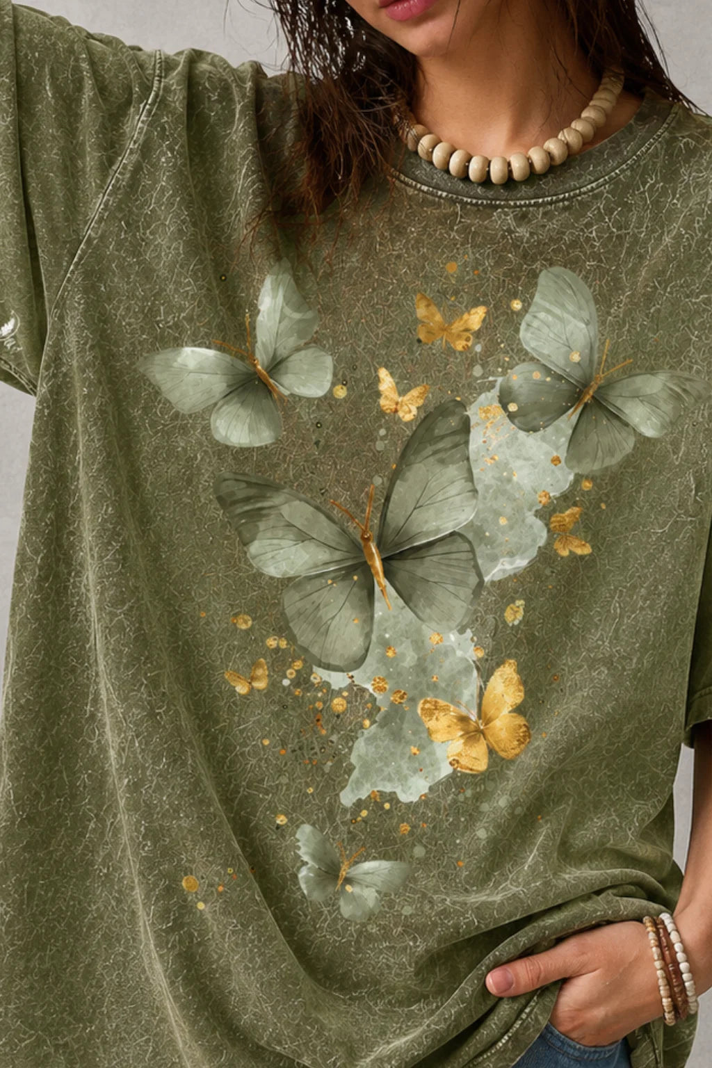 MEDOWS ACID WASH TEE  | HERMODA