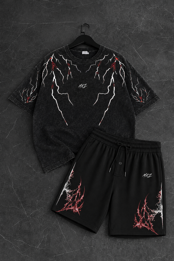 CO-ORD SET - SHORTS | BLOOD VEINS GRAPHIC | UNISEX