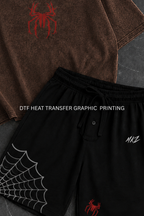 SCAR WEB GRAPHIC SHORTS CO-ORD SET