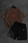 SCAR WEB GRAPHIC SHORTS CO-ORD SET