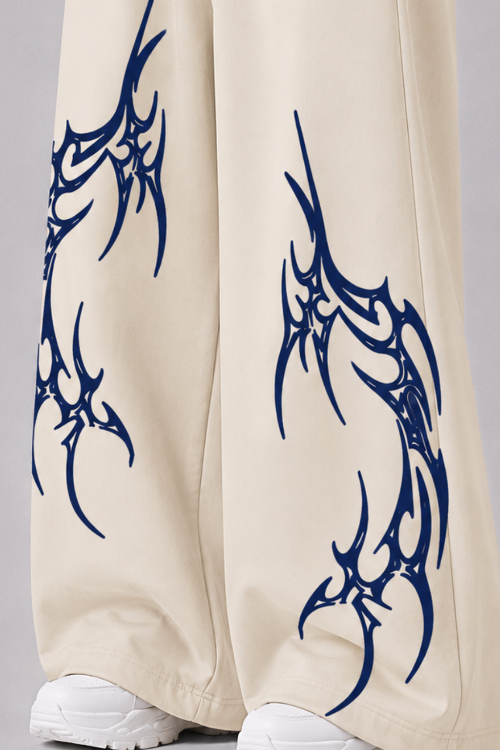DARK PULSE WIDE TROUSER - CREAM | UNISEX